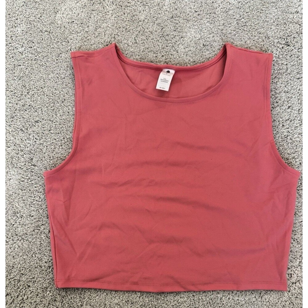 Yogalicious Pink Cropped Tank - Large